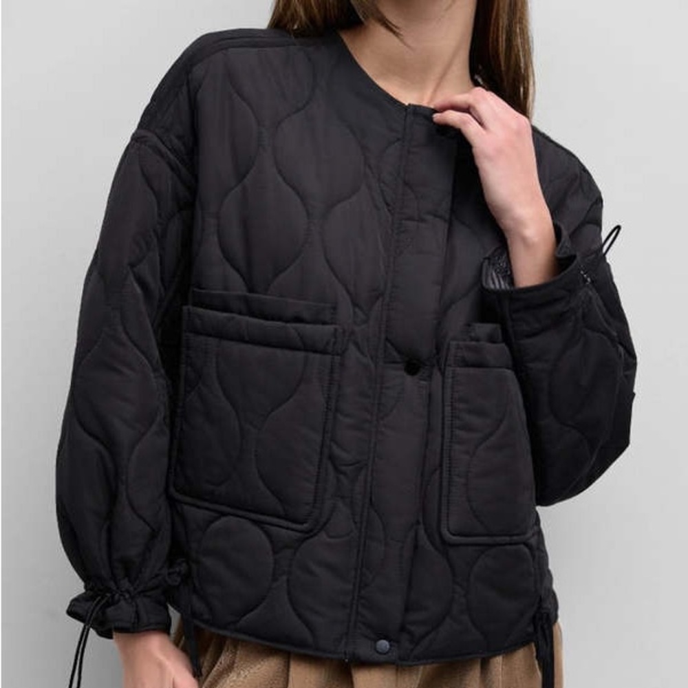 Mod Ref Black Quilted Puffer Jacket